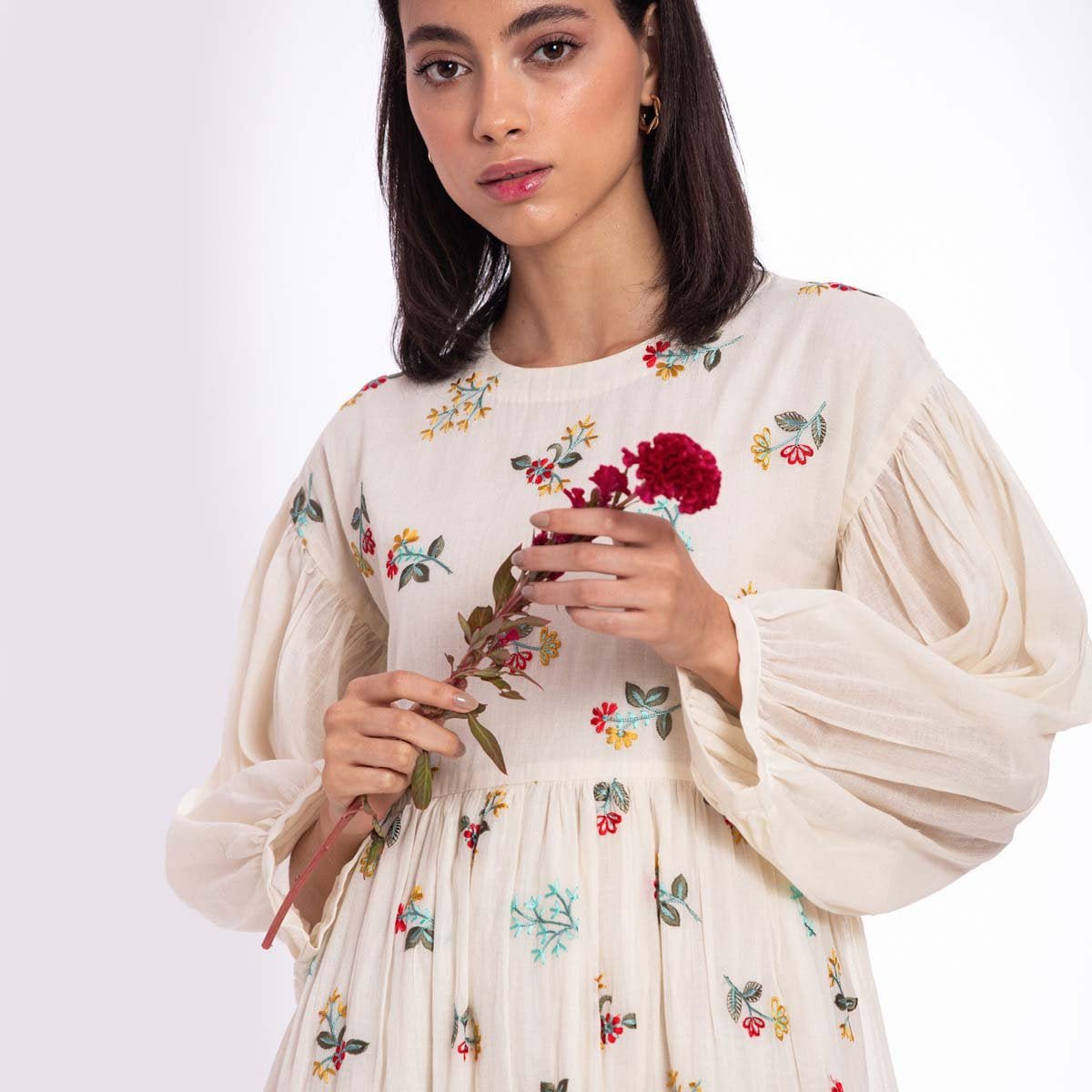 Flower Field Mid length Dress | Verified Sustainable by Brown Living™