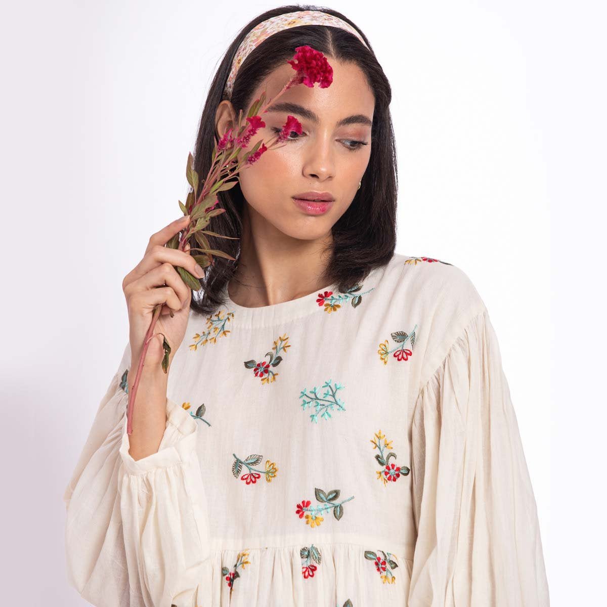 Flower Field Mid length Dress | Verified Sustainable by Brown Living™