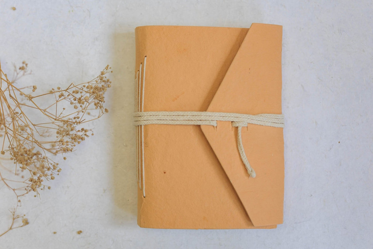 For the journey within - Bakhia / Muddy Brown Journal – Notebooks & Notepads on Brown Living™. SKU: SR001. Img 1.
