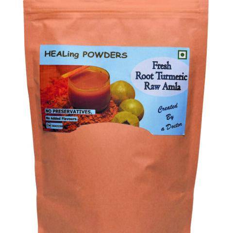 Buy Fresh Root Turmeric with Raw Amla - 300 g | Shop Verified Sustainable Health & Energy Drinks on Brown Living™