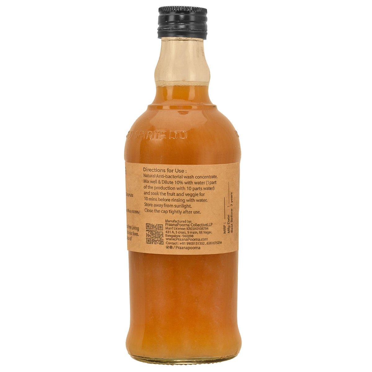 Fruit and Veg wash 350 ml | Verified Sustainable by Brown Living™