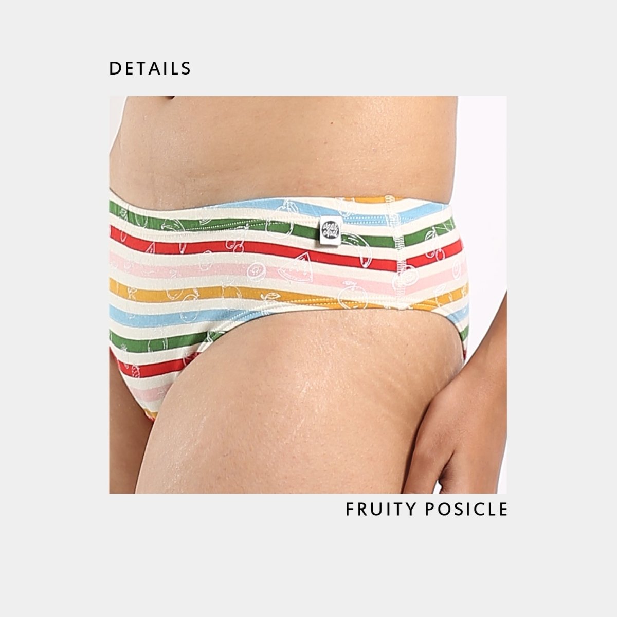 Fruity Popsicle Tanga – Womens Underwear on Brown Living™. SKU: 012/BA/RainbowFruity/AOP_24BL10581. Img 4.