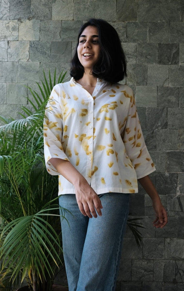 Buy Genda Botanical Shirt | One size fit | Shop Verified Sustainable Womens Shirt on Brown Living™
