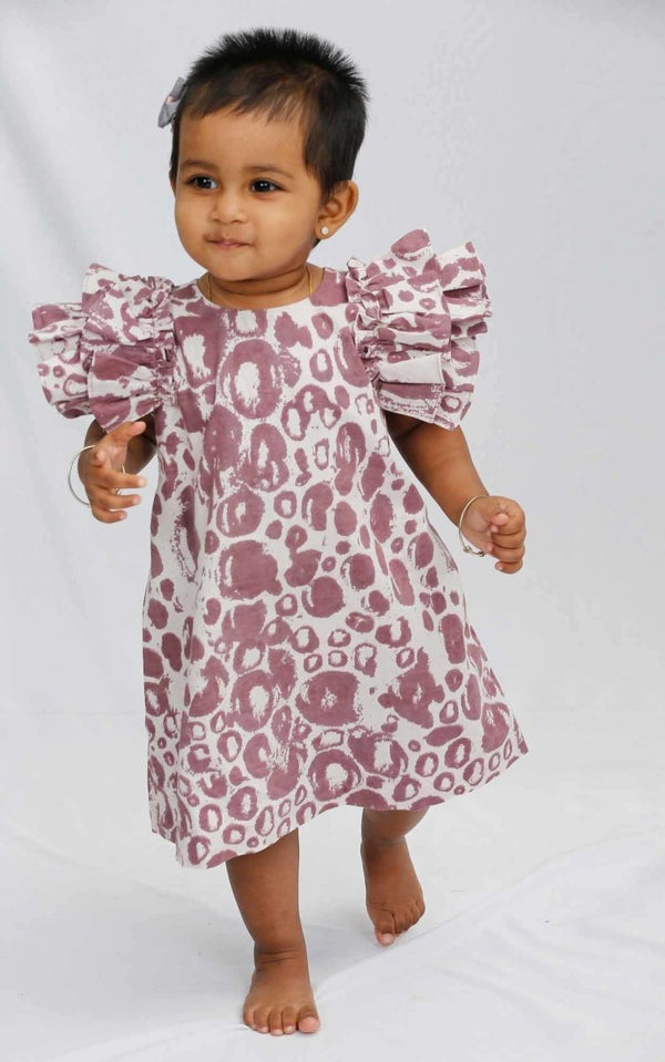 Buy Girls Petunia Dress - Berry Purple | Shop Verified Sustainable Kids Frocks & Dresses on Brown Living™