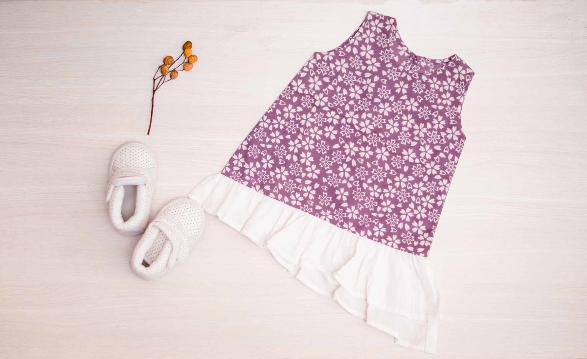 Girls Voila Dress - Berry Purple | Verified Sustainable by Brown Living™