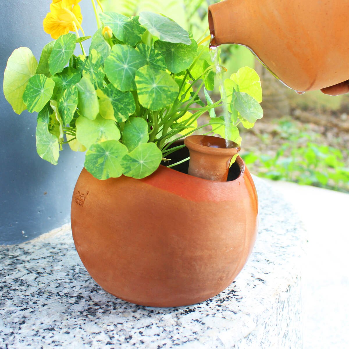 GLO (XL)Terracotta Planter with Deep Root Watering System - Set of 2 – Pots & Planters on Brown Living™. SKU: PLT - GLO/DR/XL2. Img 1.
