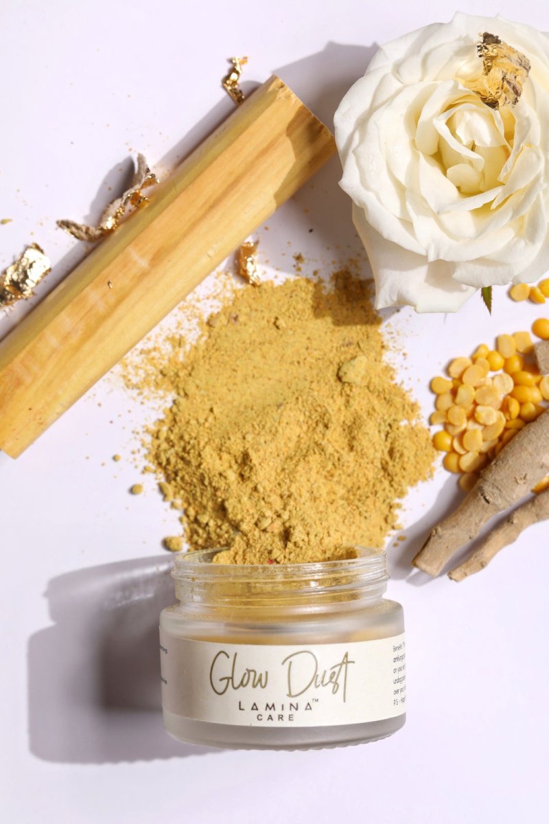 Glow Dust Facial Scrub – Face Scrub on Brown Living™. SKU: Lamina - 7. Img 2.