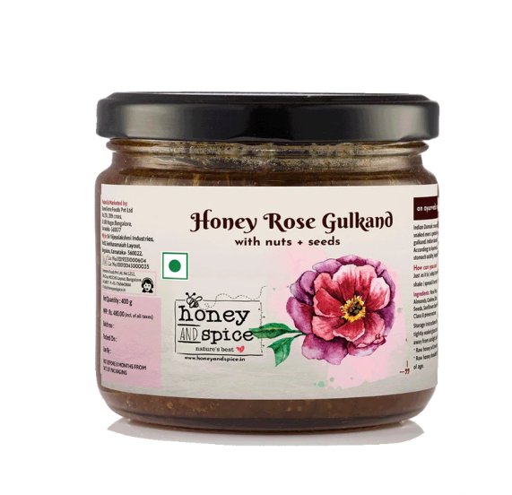 Gulkand With Nuts And Seeds – Confectionaries on Brown Living™. SKU: HRGNAS400GM. Img 1.