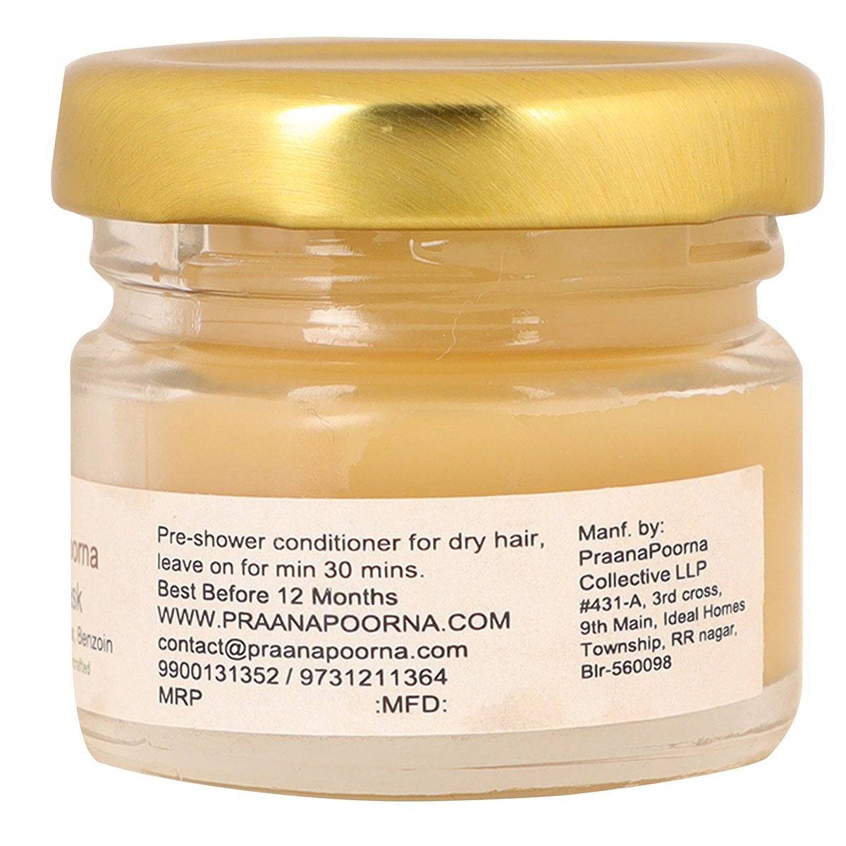 Hair Mask – Castor oil - 25g – Hair Mask on Brown Living™. SKU: 133 - 08238 - praanapoorna - SKUB3. Img 3.