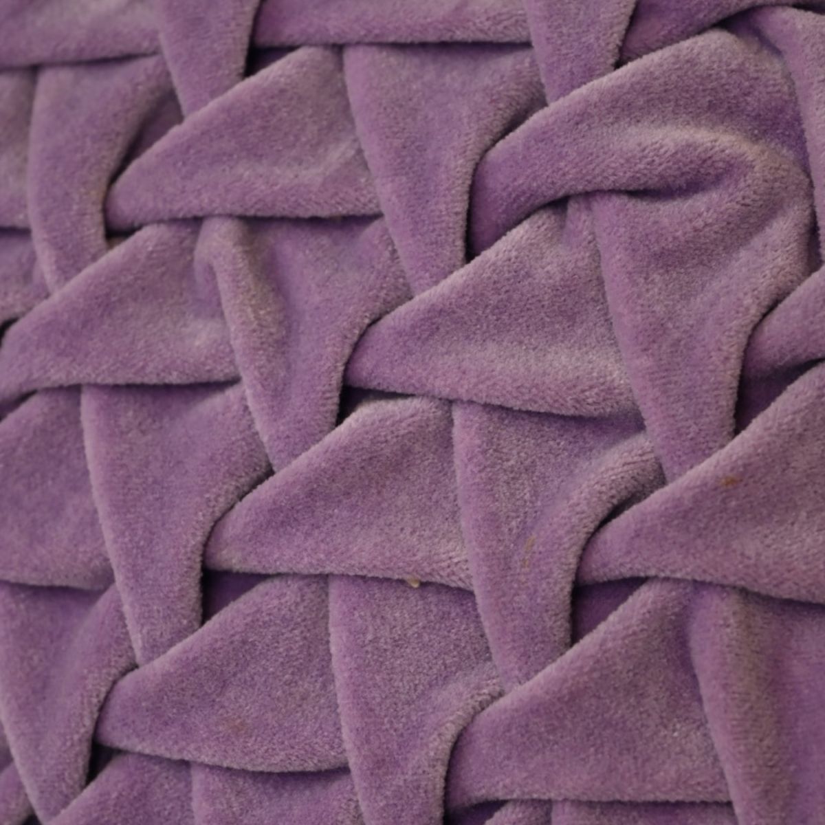 Hand Pleated Cross Lavender Cushion Cover 18x18 inches | Verified Sustainable by Brown Living™