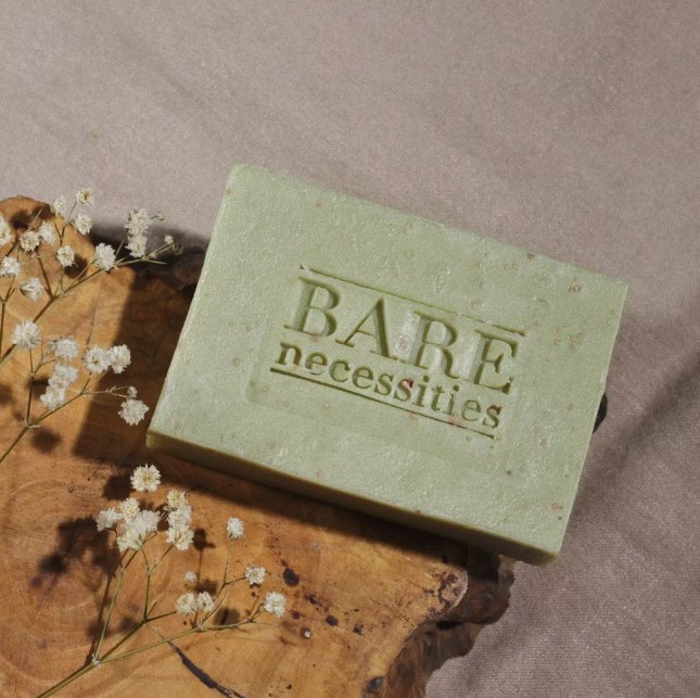 Handmade Cold processed Rose & Green Soap for Dry Skin - Pack of 2 – Body Soap on Brown Living™. SKU: Soothe - operator - soap - 75g. Img 2.