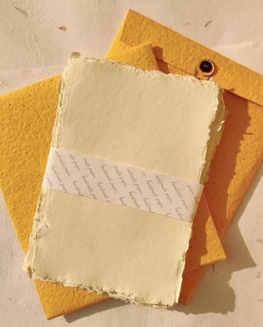 Buy Handmade Deckle Edge Paper | Shop Verified Sustainable Greeting & Note Cards on Brown Living™