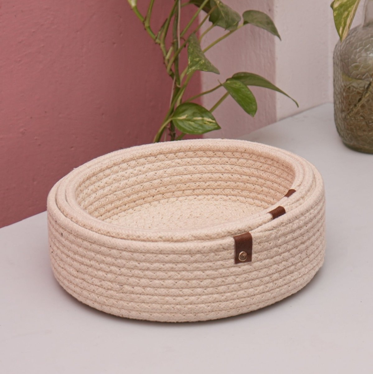 Handmade Nesting Basket (Set of 3) – Kitchen Organizers on Brown Living™. SKU: NBS1_24BL6337. Img 11.