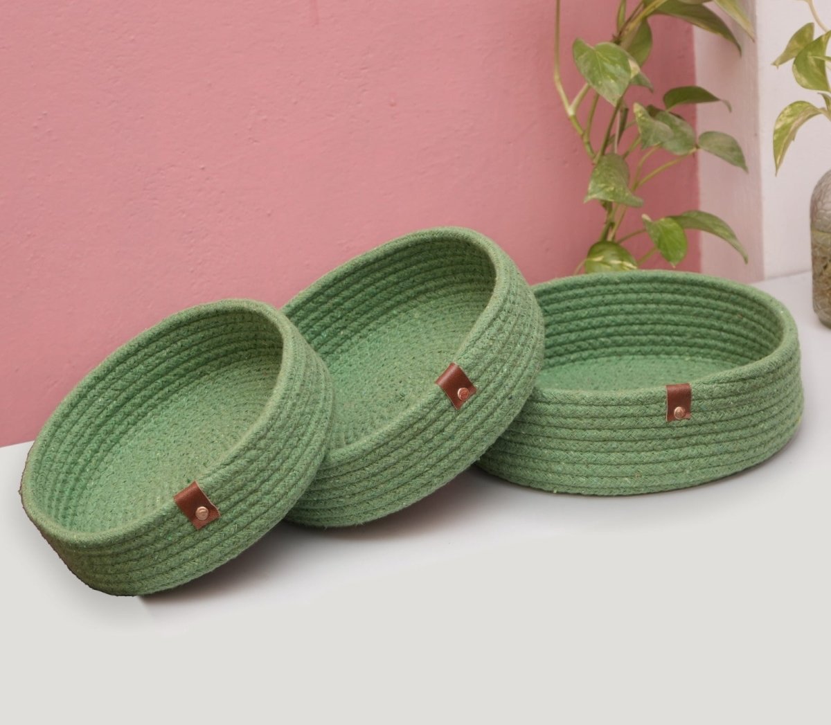 Handmade Nesting Basket (Set of 3) – Kitchen Organizers on Brown Living™. SKU: NBS1_24BL6338. Img 8.