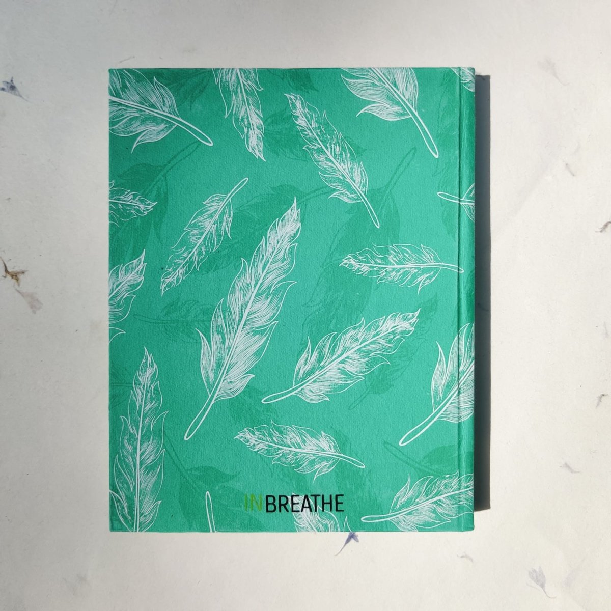 Handmade Paper Hardcover Notebook | Feathers | Verified Sustainable by Brown Living™