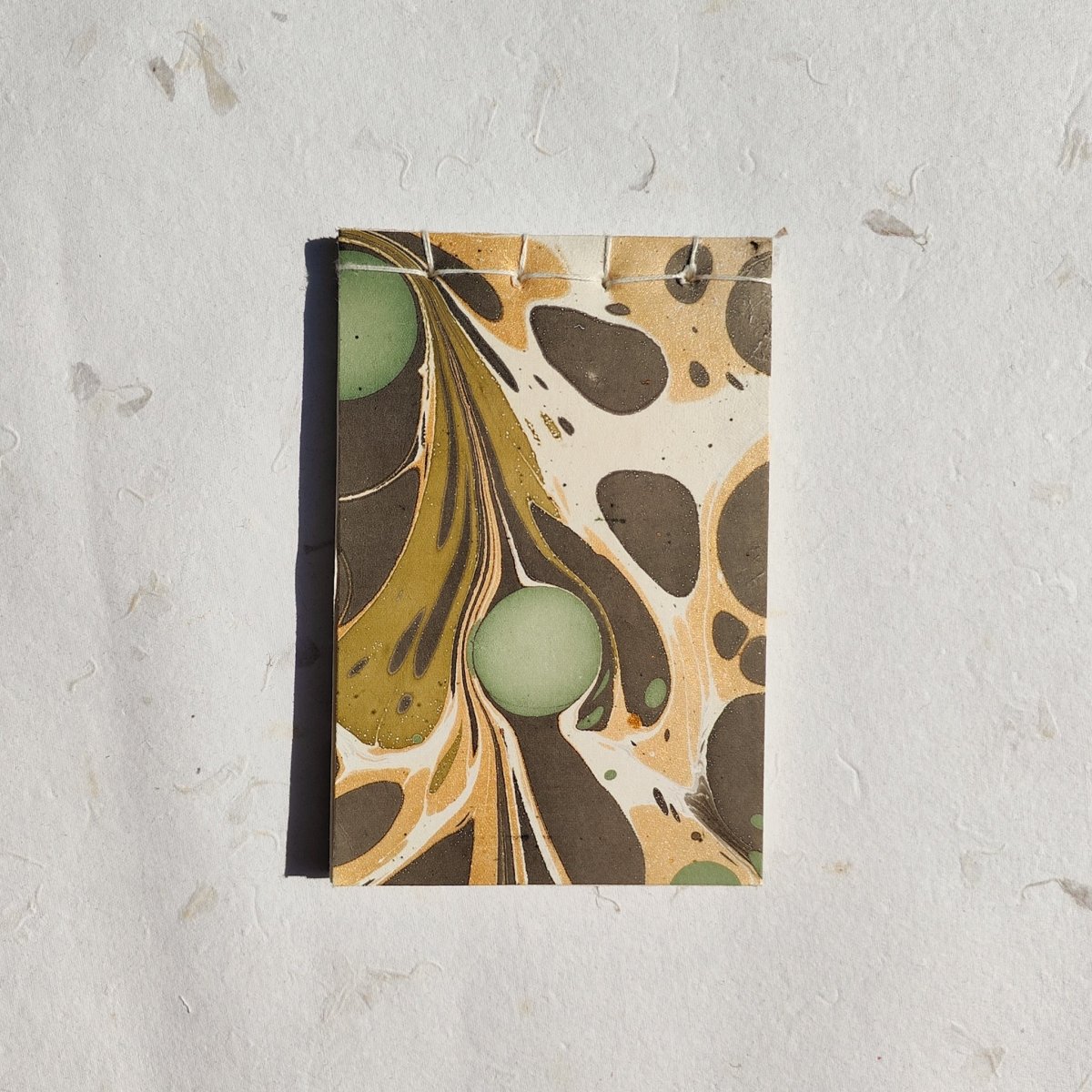 Handmade Paper Notepad | Brown Marbel | Verified Sustainable by Brown Living™