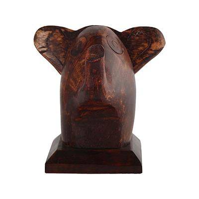 Elephant Lovers Wooden Spectacle Holder | Table Organiser | Verified Sustainable by Brown Living™