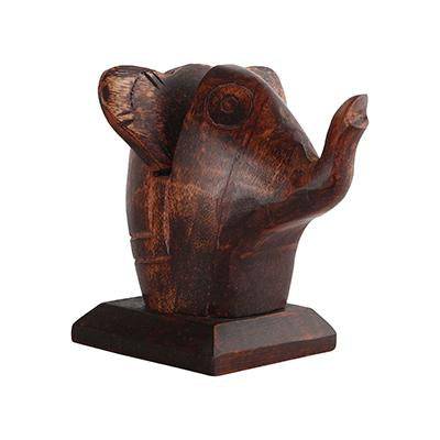 Elephant Lovers Wooden Spectacle Holder | Table Organiser | Verified Sustainable by Brown Living™