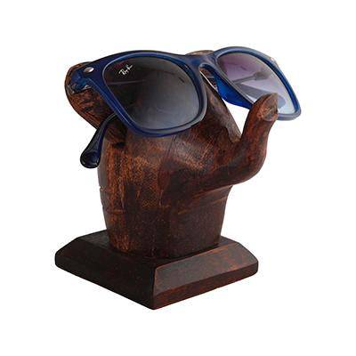 Elephant Lovers Wooden Spectacle Holder | Table Organiser | Verified Sustainable by Brown Living™
