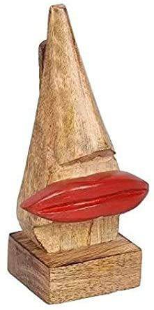 Handmade Wooden Nose Shaped Eyeglass Holder | Home Decor | Verified Sustainable by Brown Living™