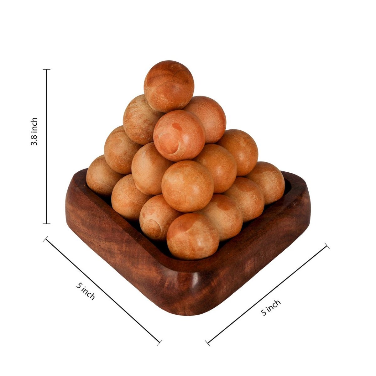 Handmade Wooden Pyramid Puzzle Game for Kids – Learning & Educational Toys on Brown Living™. SKU: 1014409. Img 9.