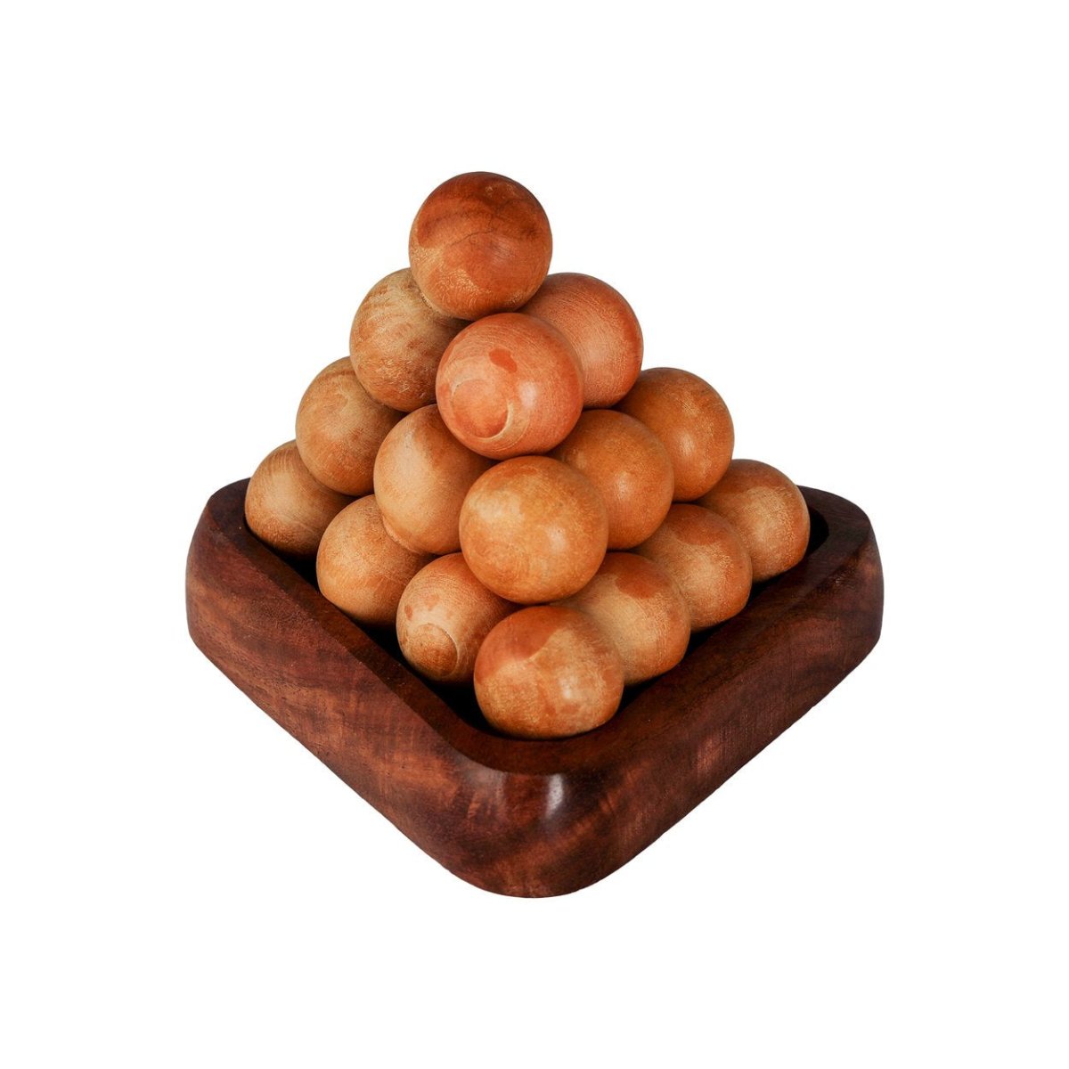 Handmade Wooden Pyramid Puzzle Game for Kids – Learning & Educational Toys on Brown Living™. SKU: 1014409. Img 5.