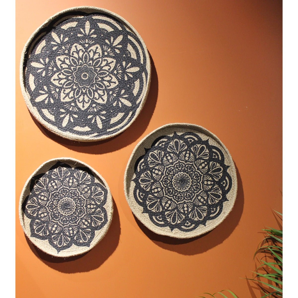 Harmony - Jute Wall Art (Set Of 3) | Verified Sustainable by Brown Living™