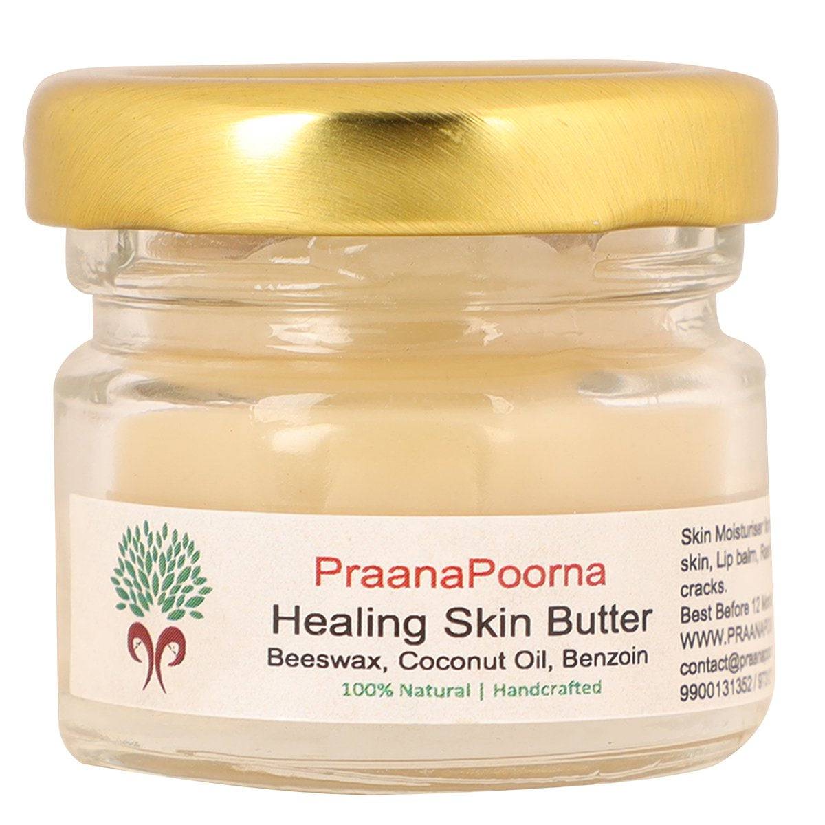 Healing Skin Butter - 25g – Body Butter on Brown Living™. SKU: 133 - 08237 - praanapoorna - SKUB1. Img 1.