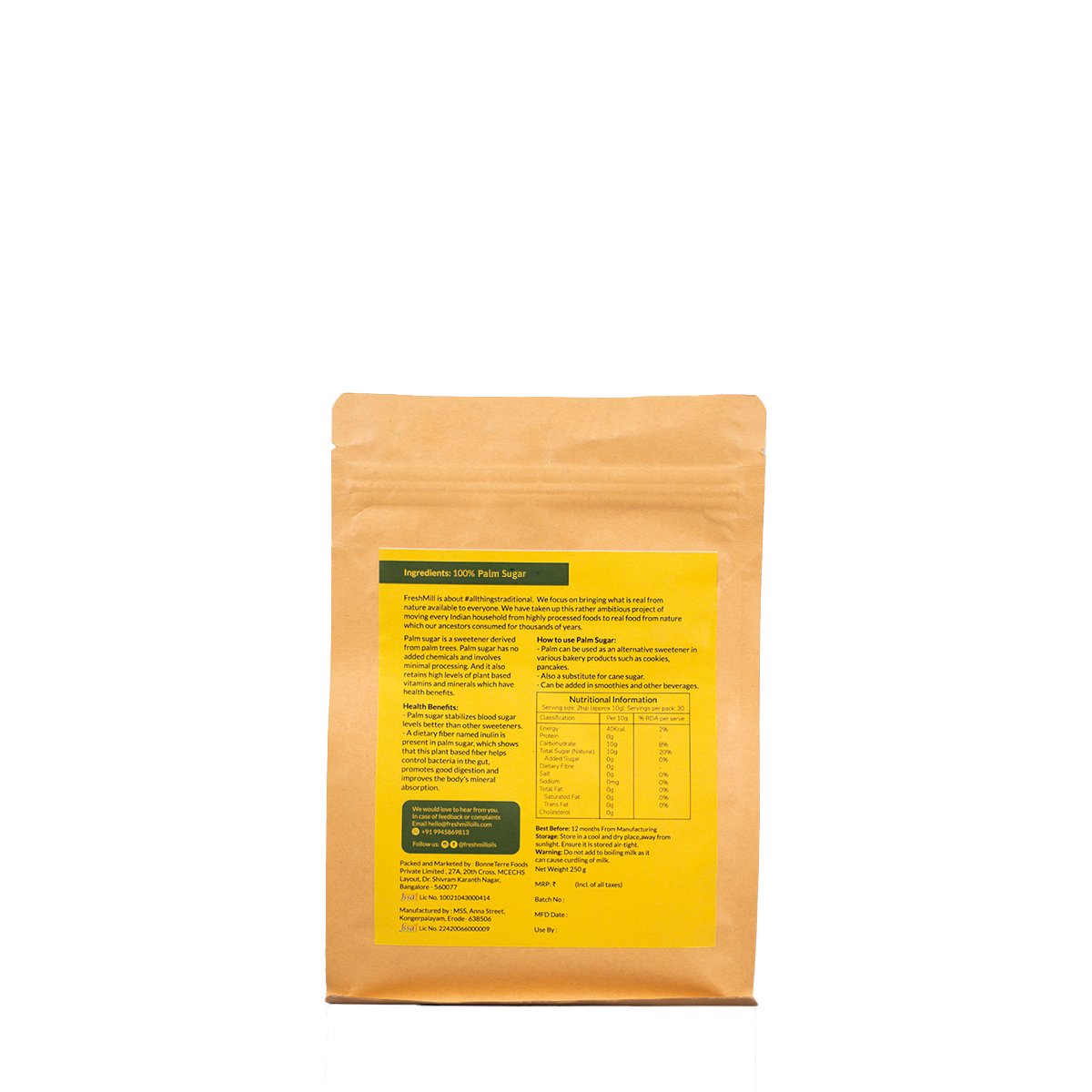 Healthy Palm Sugar - 250G | Verified Sustainable by Brown Living™
