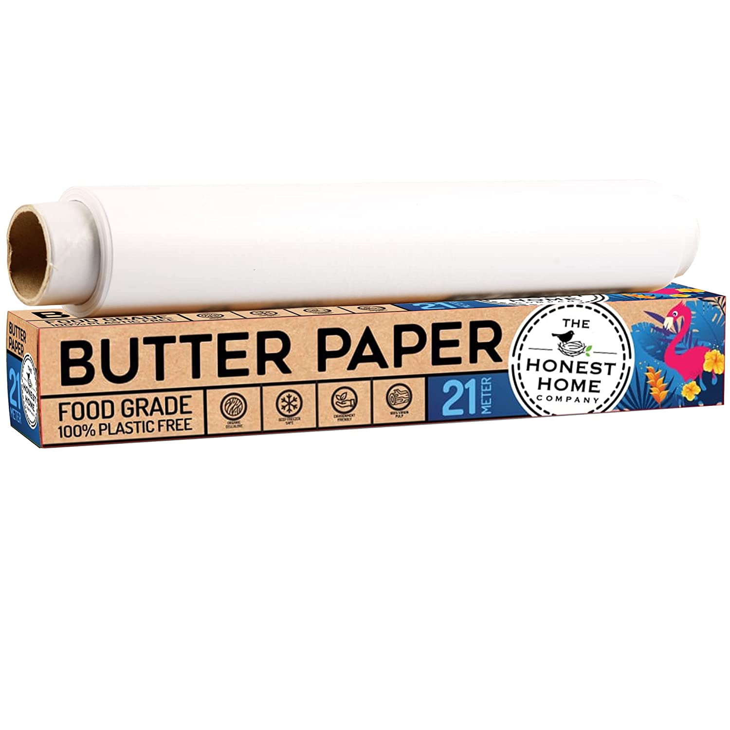 Heavy Duty Butter Paper Roll for Baking and Packaging - 21Mtr | Verified Sustainable by Brown Living™