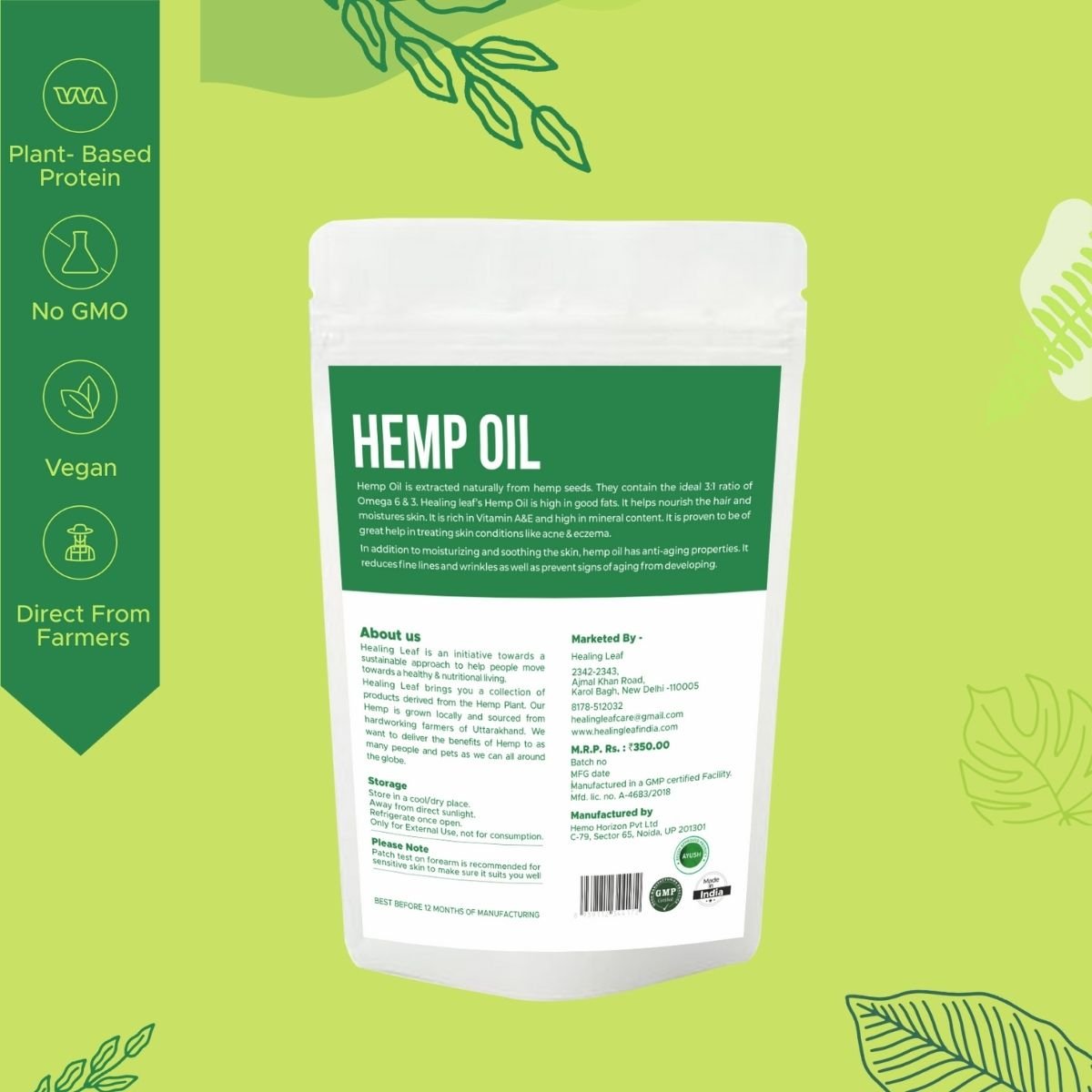 Hemp Oil External 30ml | Verified Sustainable by Brown Living™