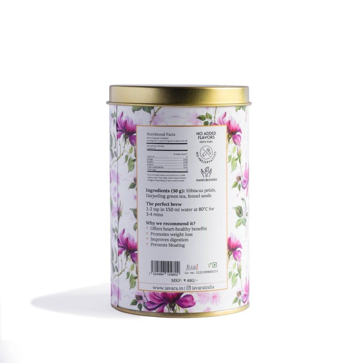 Hibiscus Haven - Hibiscus Green Tea – Tea on Brown Living™. SKU: HH10480. Img 3.