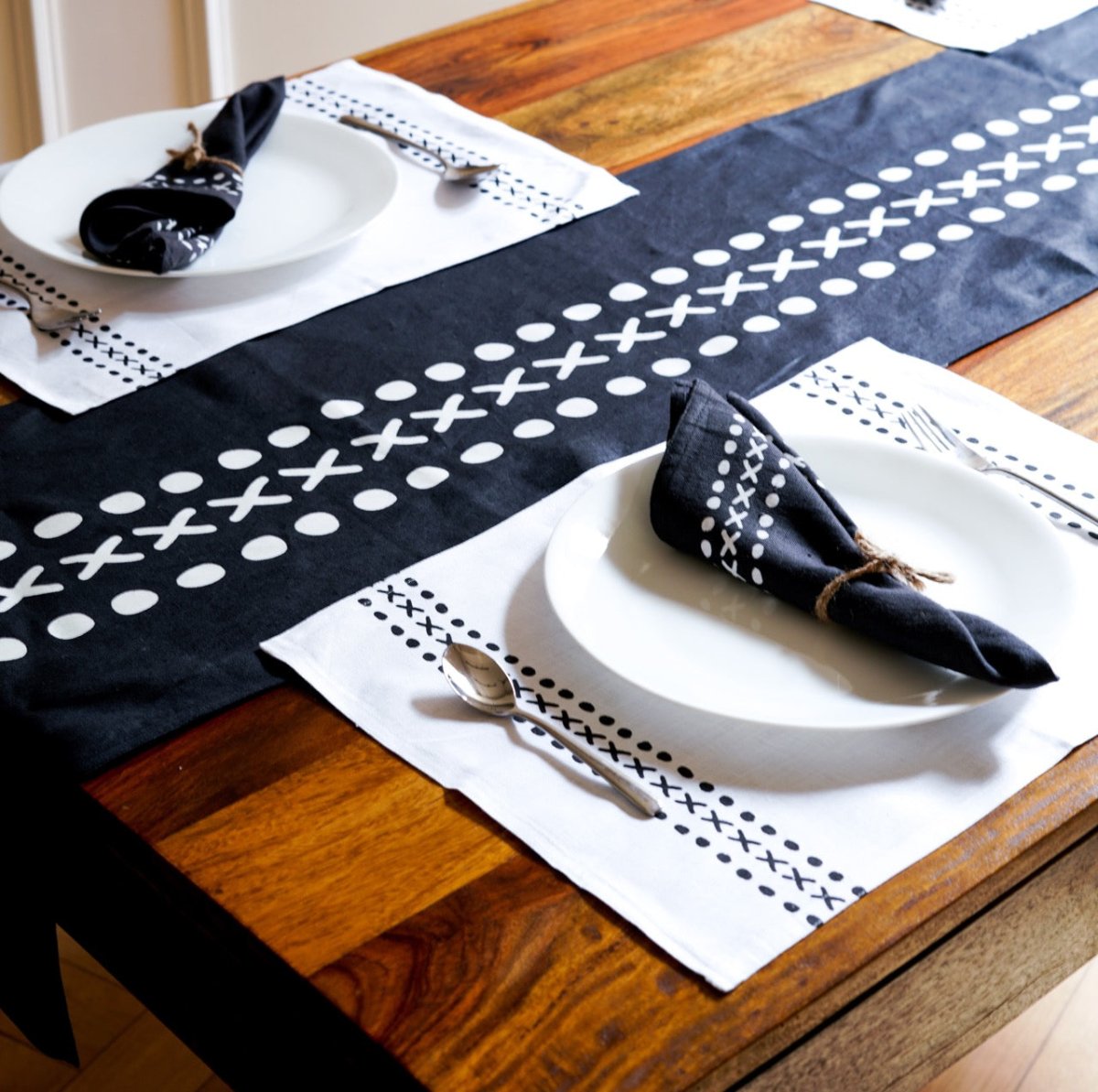 Himadri Table Runner | Pure Hemp – Table Linens on Brown Living™. SKU: PRA031TR_B. Img 4.