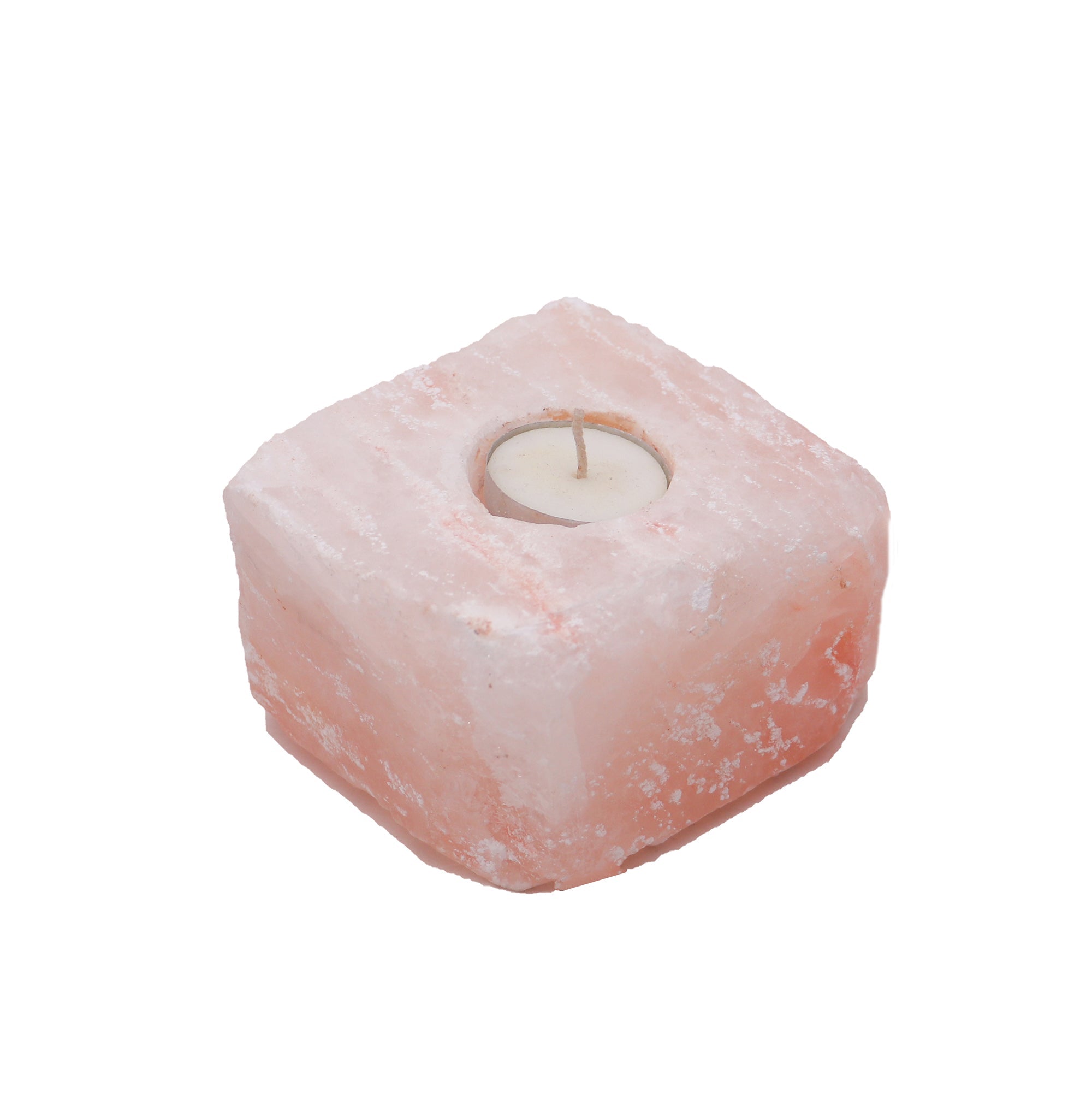 Himalayan Salt Candle Holder – Candles & Fragrances on Brown Living™. SKU: OEP317. Img 2.