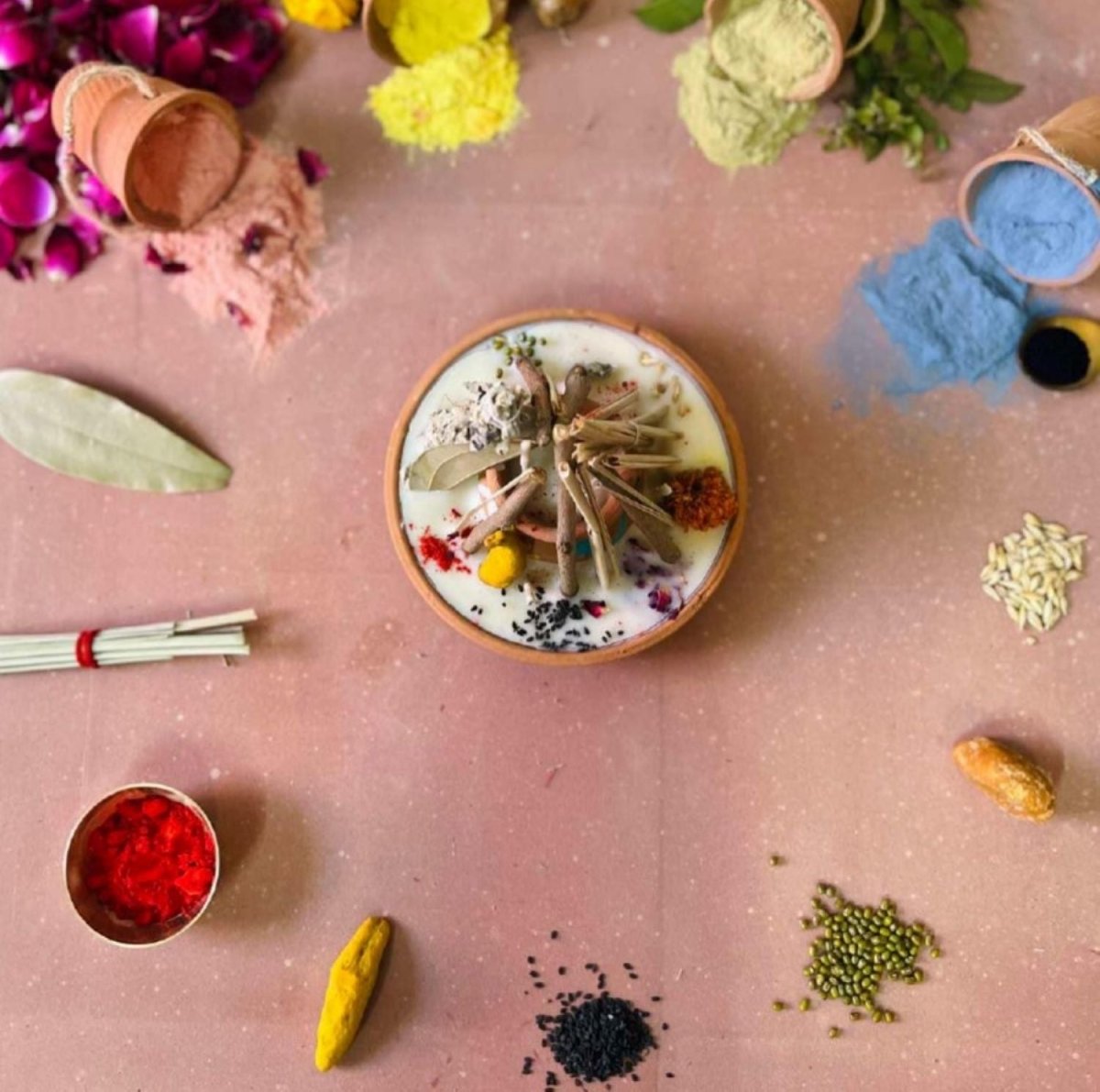 Holika | Blend of soywax, ghee, mogra and jasmine essential oils | Verified Sustainable by Brown Living™