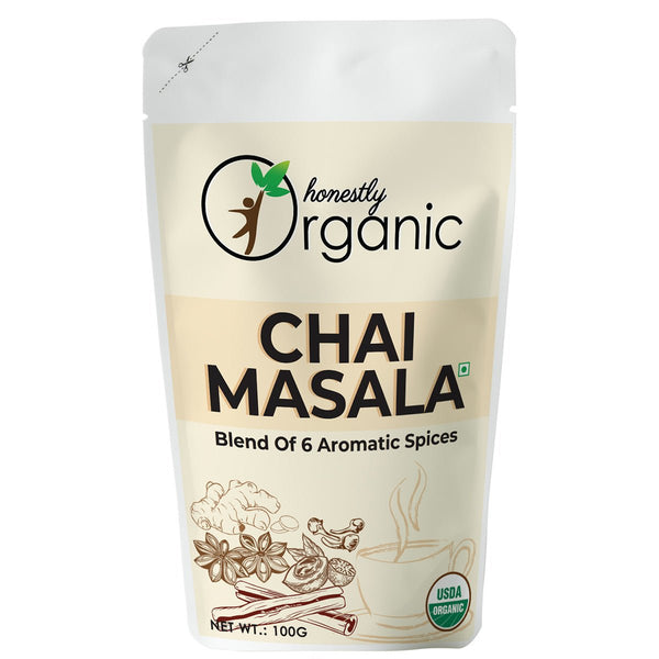 Buy Honestly Organic Chai Masala - 100g | Shop Verified Sustainable Cooking & Baking Supplies on Brown Living™