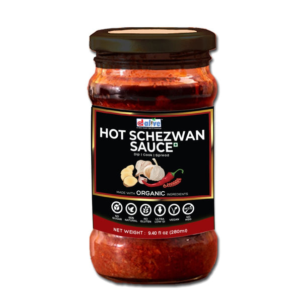 Buy Hot Schezwan Sauce- 280g | Made with Organic Ingredients | Shop Verified Sustainable Sauces & Dips on Brown Living™