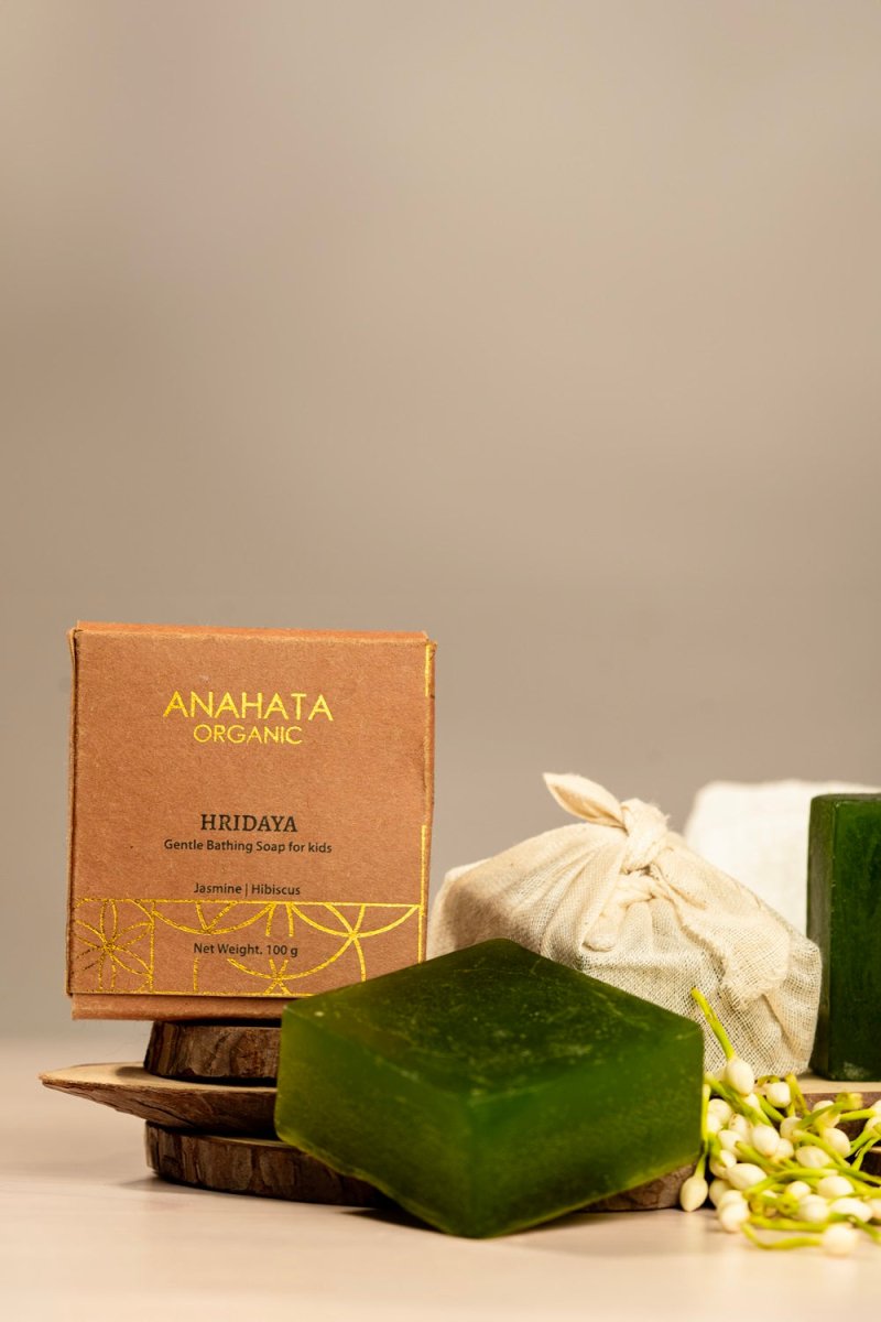 Hridaya - Gentle Bathing Soap for Kids - 100 gm – Body Soap by Anahata available on Brown Living™. . SKU: ANAHATA - 022. Img 1.