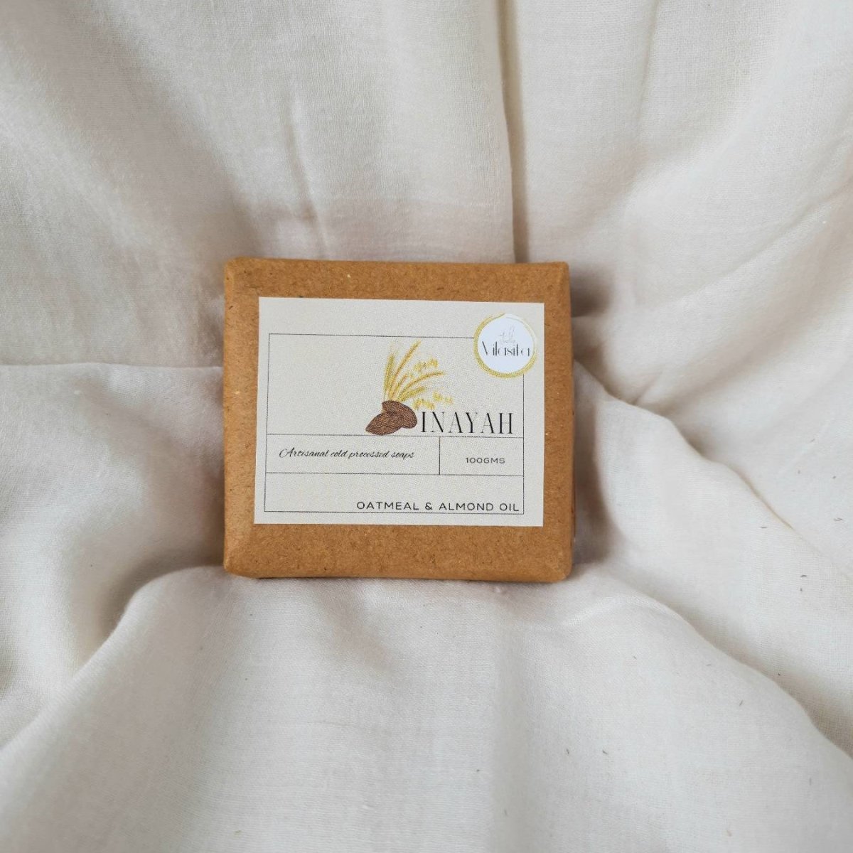 Inayah Oatmeal and Almond Oil Soap – Body Soap on Brown Living™. SKU: INACOL10009. Img 1.