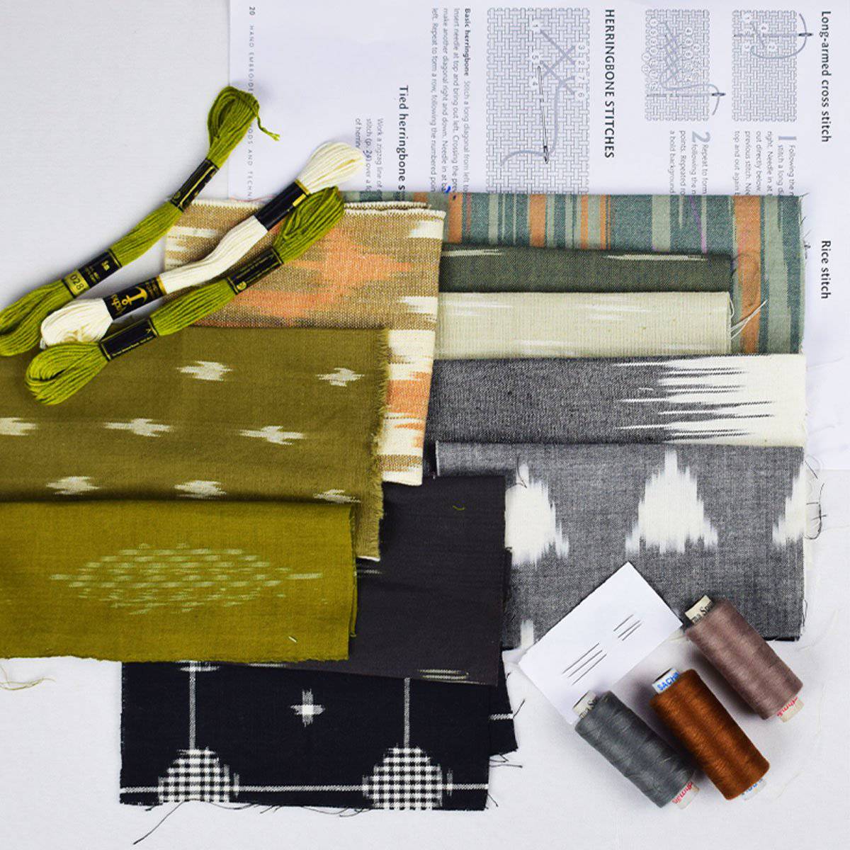 Indigo Mending Kit – Womens Accessories by Sonica Sarna available on Brown Living™. Indigo combo . SKU: 274 - 14186 - SSD - 221. Img 2.