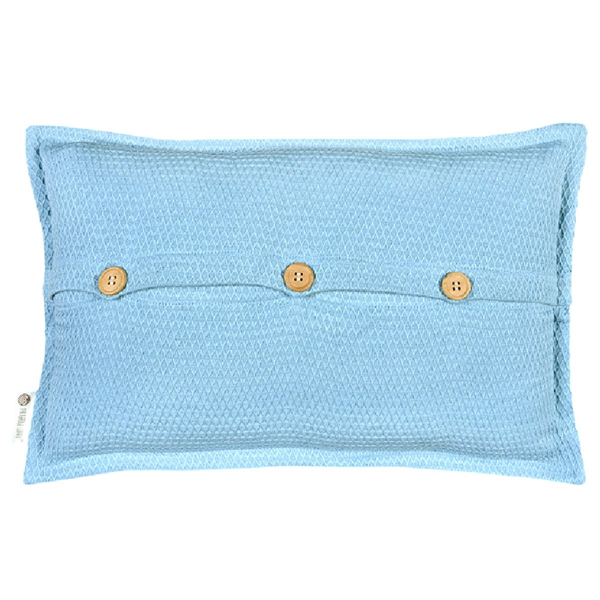 Intertwined Blue Cushion Cover | Verified Sustainable by Brown Living™