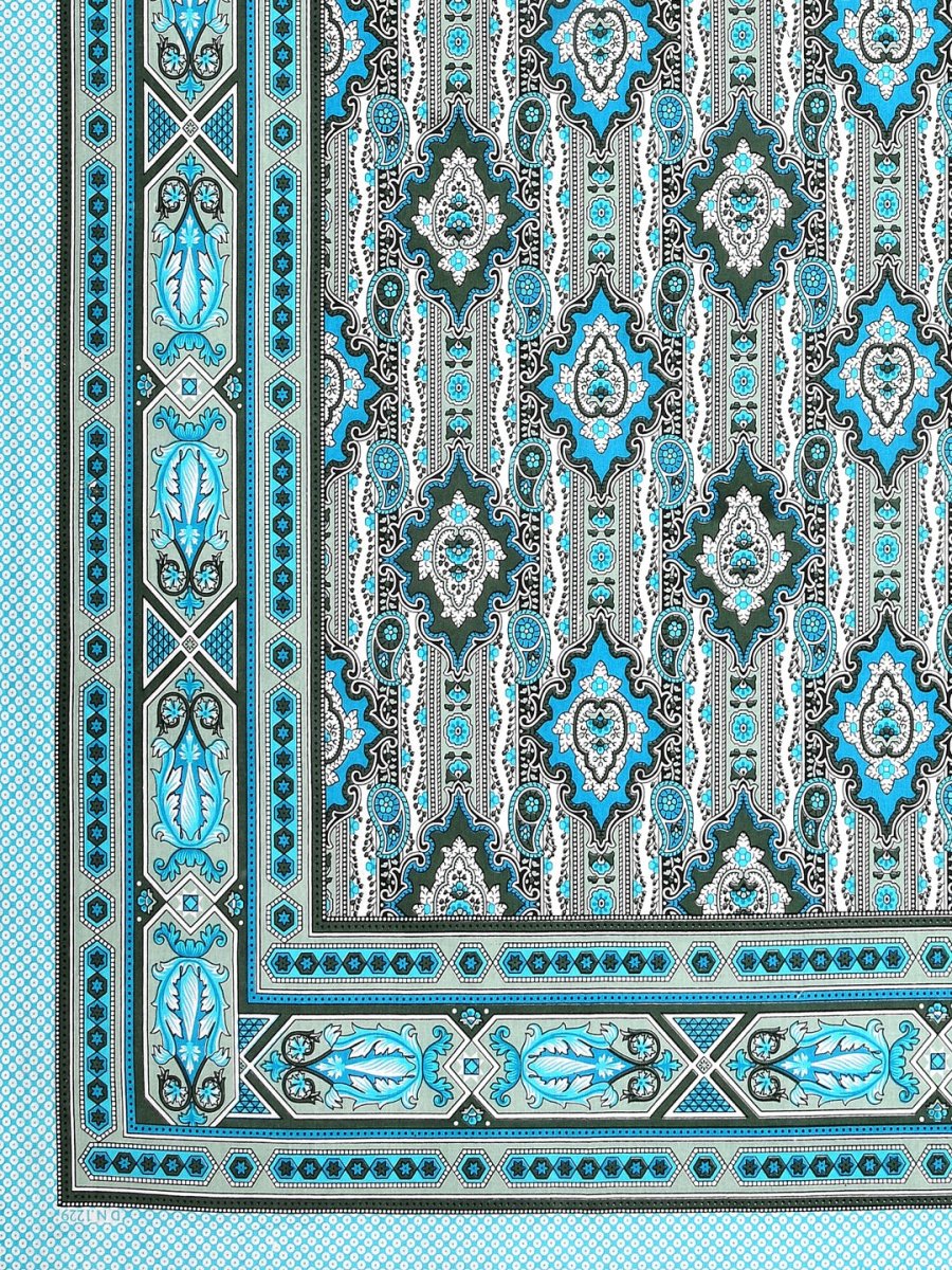 Jaipuri Hand Printed Queen Size Cotton Bedding Set - 631 | Verified Sustainable by Brown Living™