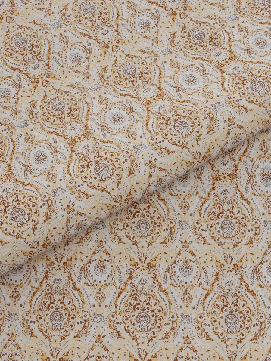 Jaipuri Print King Size Pure Cotton Bedsheet with Pillow Covers | Verified Sustainable by Brown Living™