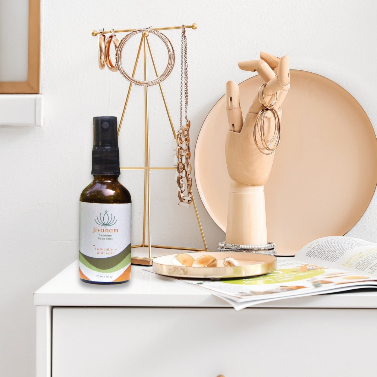 Jivanam Jasmine Face Mist – Face Toner on Brown Living™. SKU: JAS - SKI - 03 - NAM. Img 3.