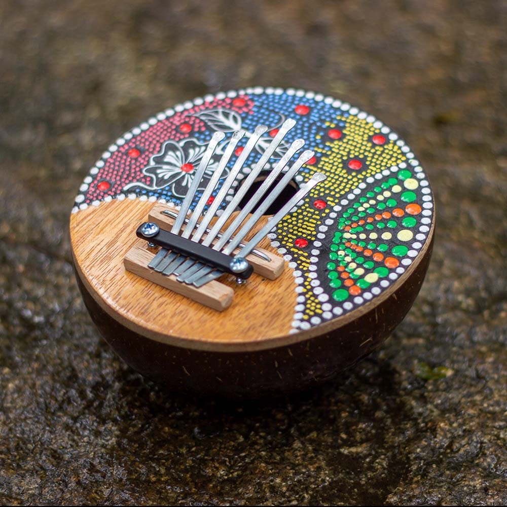 Kalimba 7 keys - Flower | Verified Sustainable by Brown Living™