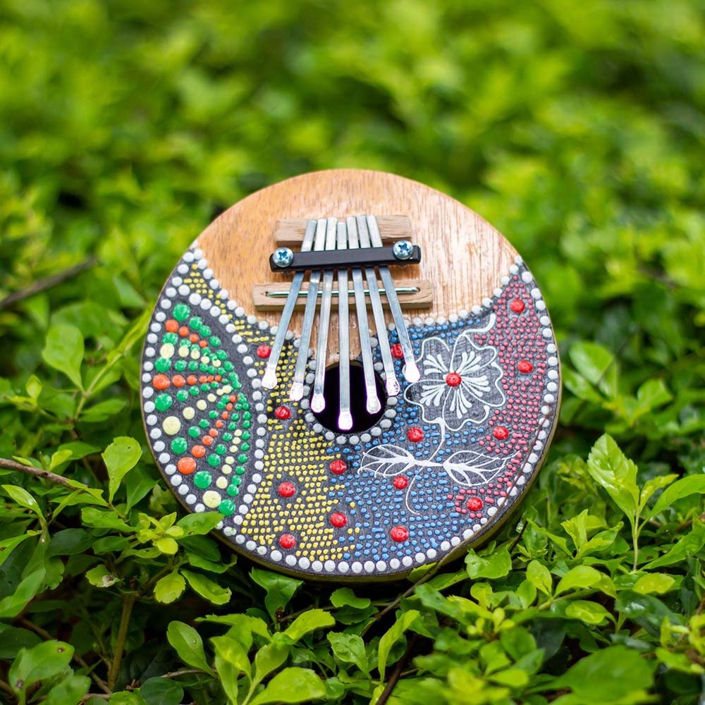 Kalimba 7 keys - Flower | Verified Sustainable by Brown Living™