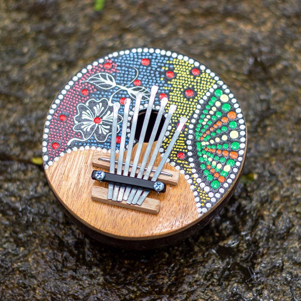 Kalimba 7 keys - Flower | Verified Sustainable by Brown Living™