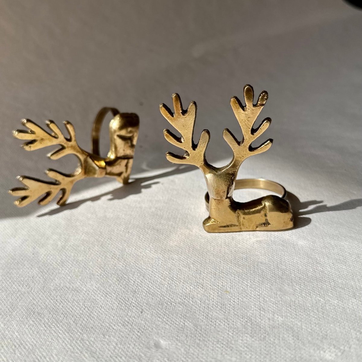 Kasturi Napkin Rings | Brass Table Decor | Handcrafted | Verified Sustainable by Brown Living™