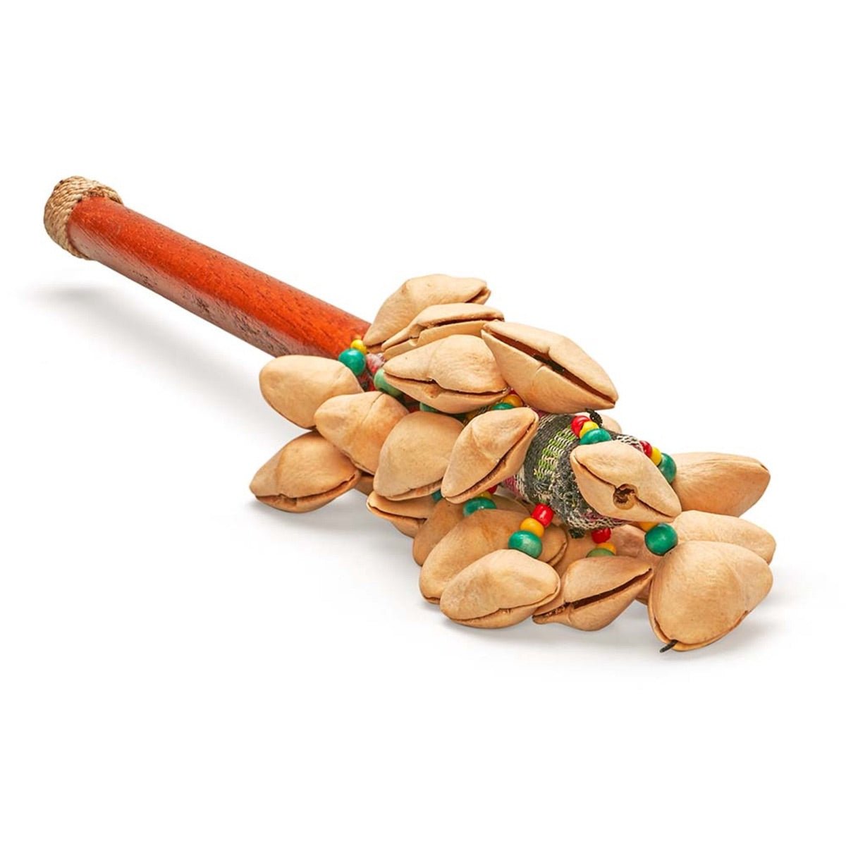 Kenari Seed Rattle with Bamboo Handle | Verified Sustainable by Brown Living™