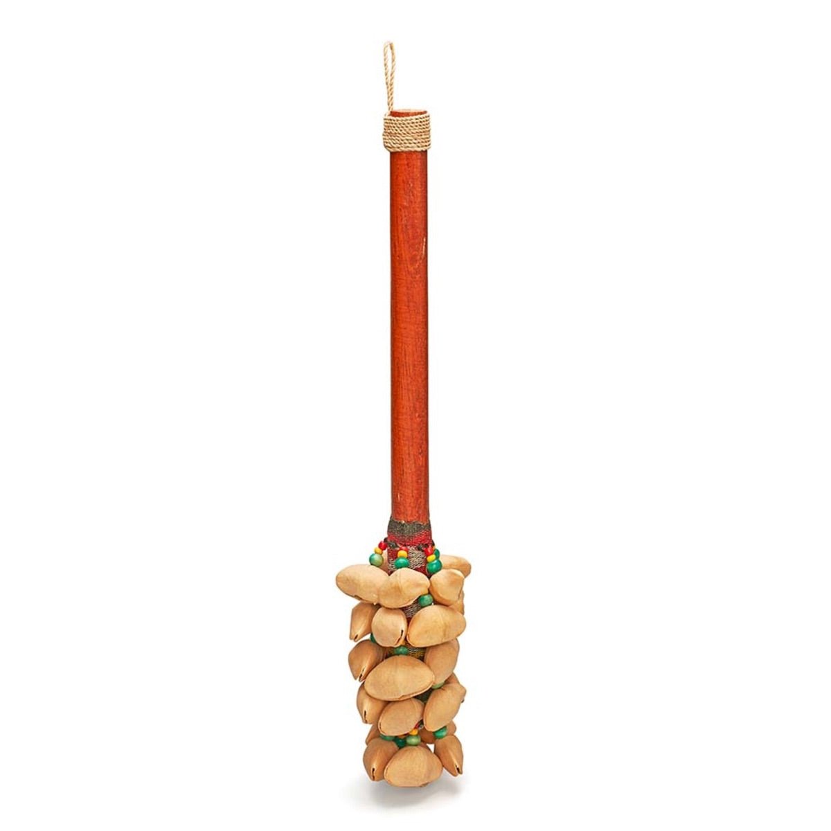 Kenari Seed Rattle with Bamboo Handle | Verified Sustainable by Brown Living™